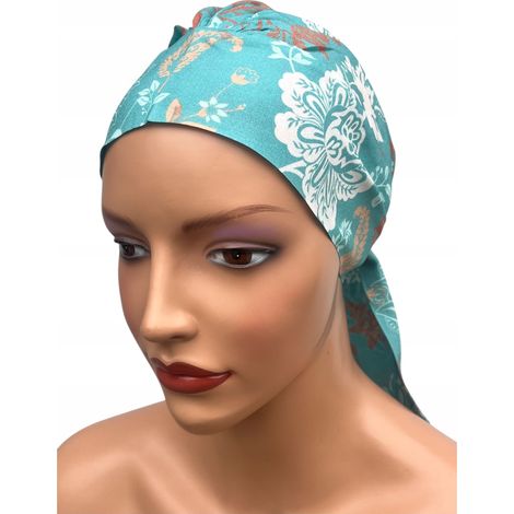 Pañuelo con volantes Tess 464, un elegante accesorio de verano. Producto polaco. (1/5)