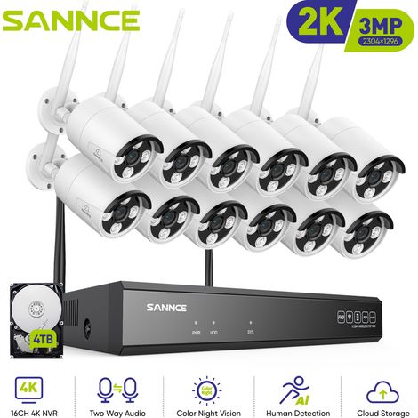 SANNCE 8MP NVR CCTV-Sicherheitssystem mit Personenerkennung, Alexa-kompatibel (1/5)