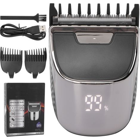 Tondeuse à cheveux professionnelle sans fil, étanche, précision élevée, machine de coupe rechargeable (1/5)