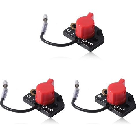 3-Piece Off Switch Set for Robin Subaru EY15, EY20, EY28, EY27, EX13, EX17, EX21, EX27, EX30, EX35, EX40, EH36, EH41 Engines, On/Off Switch, Replaces 066-00004-71 (1/5)