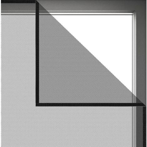 Moustiquaire auto-adhésive, 200 x 150 cm - avec Velcro, convient à toutes les fenêtres, 1 paquet, noire. (1/5)