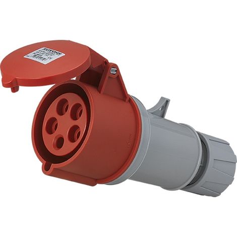 Prise industrielle mobile droite IP44 - 3P+N+T - 32A - 400V AC - Eur'Ohm