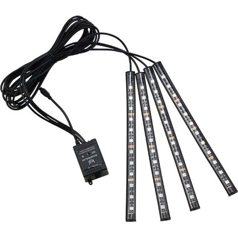 LED Interior Lights - Interior Lights. 12 LED lights with wireless remote control. 24-button remote control. Waterproof, multi-colored undercarriage lights. (1/4)