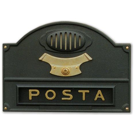 Frontale buca lettere Alubox 1P e predisposizione citofono 50A5VRGH