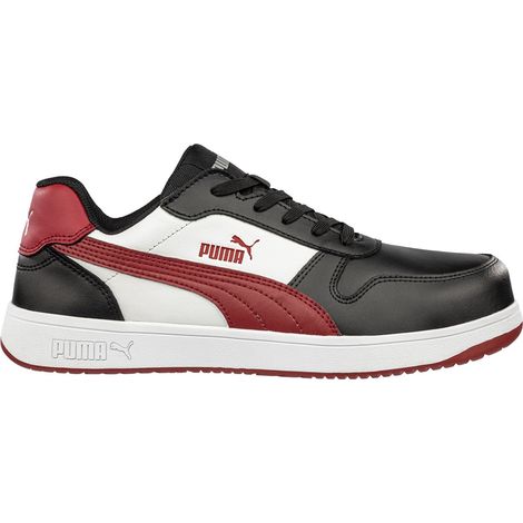Scarpe antinfortunistiche Puma Frontcourt BLK/WHT/RED Low S3L ESD FO HRO SR - 40