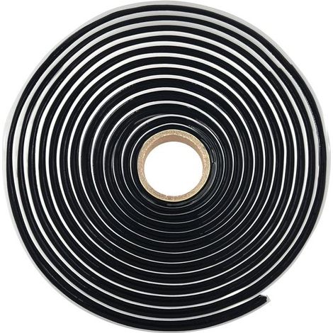 Ruban d'étanchéité en butyle, 10 mm x 3,8 m, ruban d'étanchéité en caoutchouc imperméable pour colmater les fuites sur les voitures, camions, fenêtres, portes, camping-cars, pare-brise (1/5)