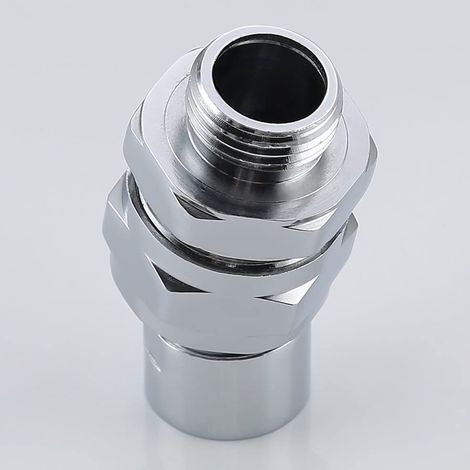 Raccord Rotatif Pour Douche - Jonction À Boule En Laiton - Filetage G 1/2 (20 mm) - Adaptateur Pivotant Universel Pour Tête De Douche - 1 Pièce (1/5)
