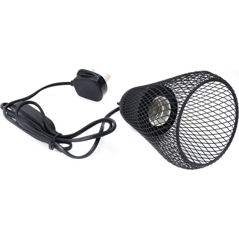 Abat-jour pour reptiles, minuterie, léger, suspendu, multifonctionnel, protection contre le chauffage, prise britannique 220 V (1/5)