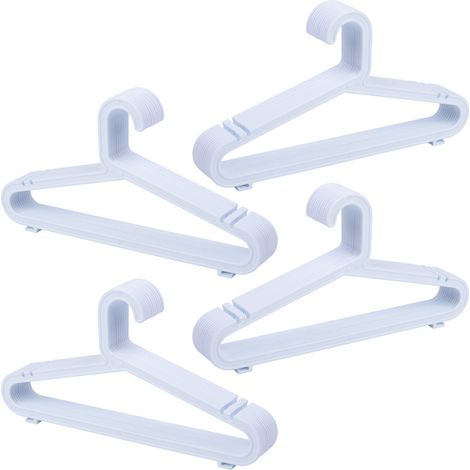 Percha de plastico blanca pack de 48 unidades 39.50x0.30x20.60h cm (1/5)