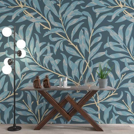 Papier Peint Feuillage - Feuilles Élancées - 150 x 250 cm (1/2)