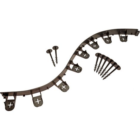 Flexible Rasenkante rund Beetumrandung Mähkante 1mx45mm mit Befestigungsstiften (1/4)