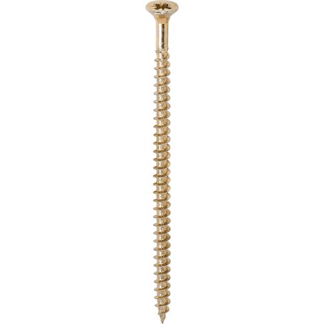 TIMco 4.0 x 80mm Solo Zinc & Yellow Woodscrew Qty 200