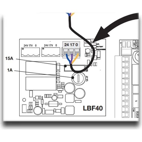 Carte électronique CAME LBF40 (1/3)