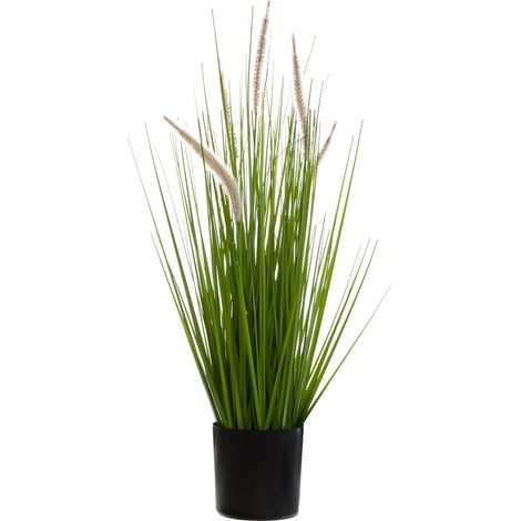 Atmosphera – Plante verte artificielle herbes roseau des étangs en pot H 70 cm – Résistante et durable – Décoration intérieure sans entretien (1/3)