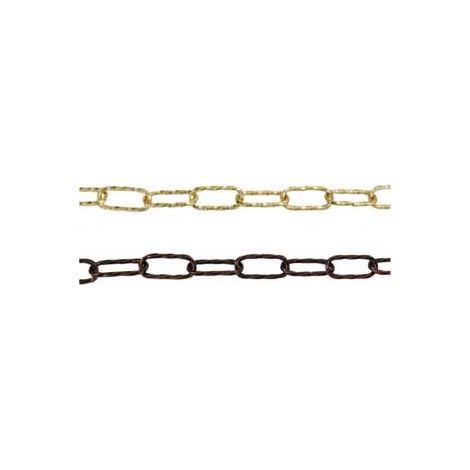 CATENA RITORTA PER LAMPADARI- - ø mm.3,5x45x20 in ferro ottonato - 10 mt