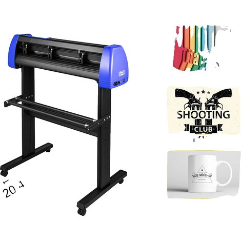 Plotter de vinilo, velocidad ajustable, corte de alta precisión, azul, 28 pulgadas (1/2)