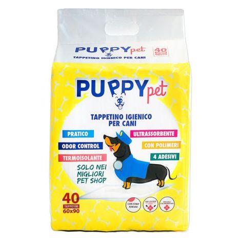 TAPPETINO PUPPY PET MONOUSO 60X90CM 40 PZ