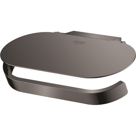 GROHE 41069A00 WC-Papierhalter Selection 41069 mit Deckel hard graphite (1/5)