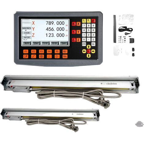 Kit DRO 3 axes, affichage haute précision, compatibilité machine polyvalente, 5um kit DRO2