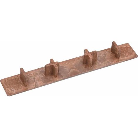 Embouts de terrasse 10 pcs Marron Plastique (1/5)