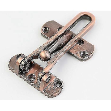Chaîne de verrouillage pour porte d'entrée avec serrure de sécurité pour bar, finition nickel brossé (1/5)