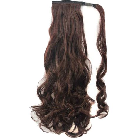 Extensions de cheveux bouclés longs à clip, réglables avec crochet et boucle pour perruque femme, queue de cheval 2/33 (1/5)
