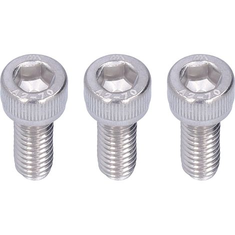 Lot 30 vis à tête cylindrique creuse six pans M6x35, boulon inox A2-70 304 qualité marine, fixation robuste pour bricolage et nautisme. (1/5)