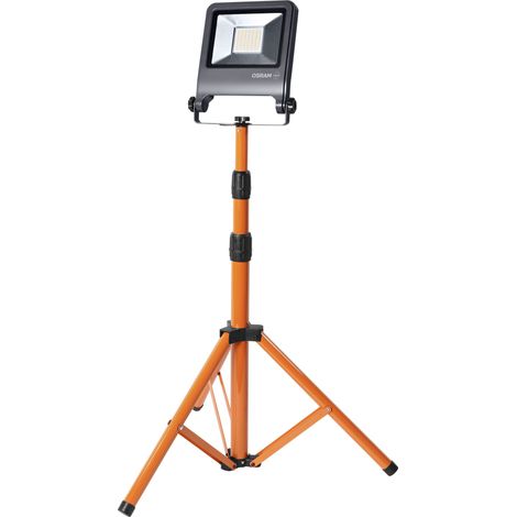 OSRAM Lampe de travail LED Trépied 1x50W 840, 4000K blanc froid, 4500 lm, IP65, réglable en hauteur 1,8m, 360° (1/4)