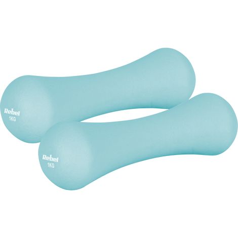 Gusseiserne Neopren-Hanteln 2x1kg für Rebel-Fitness-Trainingsübungen (1/4)
