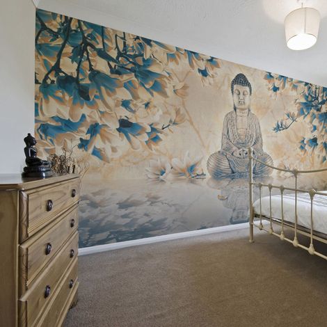 Papier Peint XXL "Buddha of Prosperity" 270x550cm (1/2)