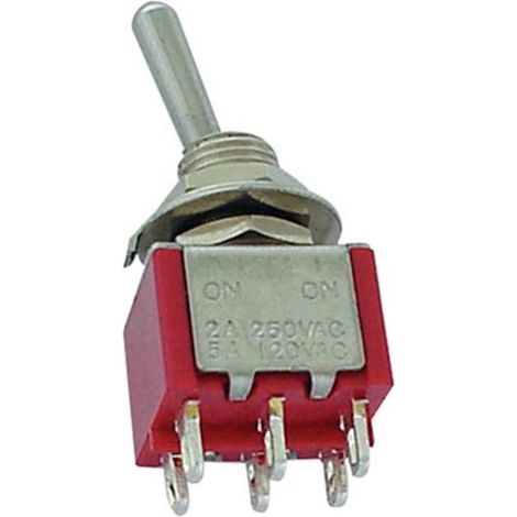 Interruttore a levetta dpdt verticale on-off-on - tipo ci (1/4)