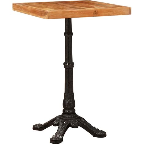 Bistrotisch Braun 50 x 50 x 76 cm Massivholz Akazie