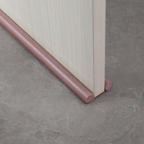 Guarnizione flessibile per porte - Antivento - Antipolvere - Riduzione del rumore - Isolante - Ferramenta per la casa - Marrone - 93 cm