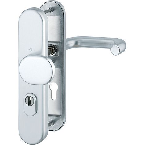 HOPPE® FH Schutz-Wechselgarnitur mit Langschild Paris FS-86G/3332ZA/3310/138F, Aluminium, 3919725 (1/3)