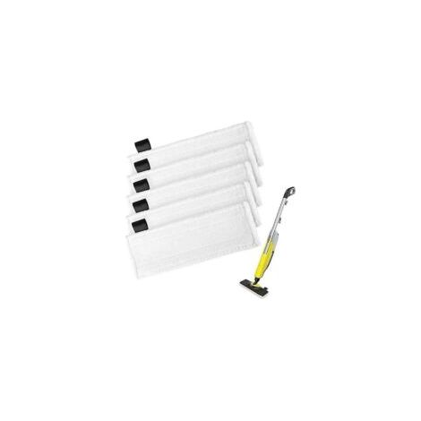 Juego de 5 accesorios para limpiador a vapor Karcher con velcro SC5 4 3 2 almohadillas para mopa