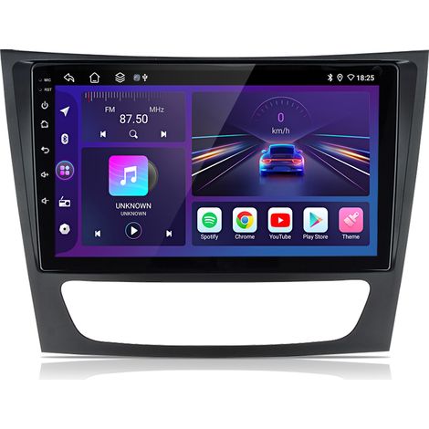 Autoradio Hexinex Pour Mercedes-Benz CLS/Classe E W211 W219 Android 14 CarPlay 2+64GB (1/5)