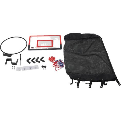 Panier à linge en forme de ballon de basket, à suspendre à la porte, capacité de charge de 5 kg (11,02 lb), rouge (1/5)