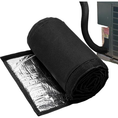 Enveloppe de tuyau pour climatiseur – 3 couches pour tuyau d'échappement – Accessoire de climatiseur pour pompe à chaleur, piscine, camping-car, sous le sol, l'hiver, la maison, le soleil et (1/5)