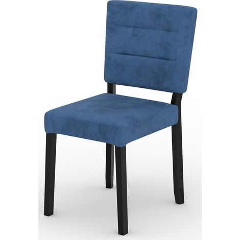 Chaise moderne en bois noir et tissu au choix Kloba-Tissu 27131 (1/5)