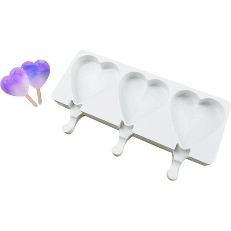 Molde de silicona para helado con forma de corazón 3 GN (1/3)