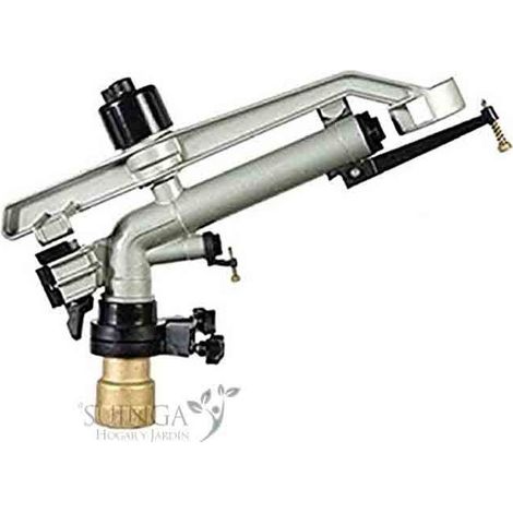 Suinga – Arroseur asperseur 1 1/2'' en métal – Angle d'irrigation réglable – Portée 20 à 36m – Pression 2 à 6 bars (1/5)