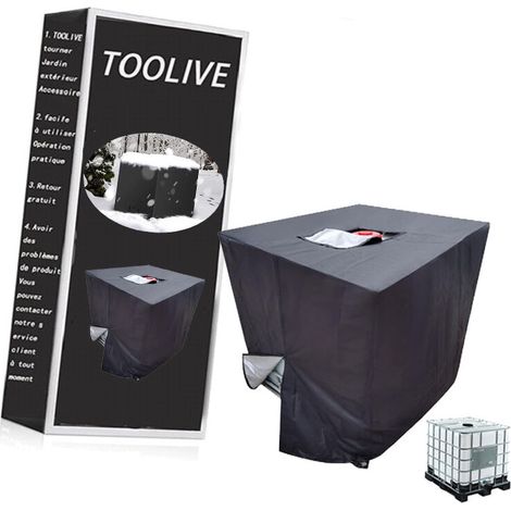 Housse Cuve IBC – Couvercle, Anti-Poussière, 116x100x120 cm (1/5)