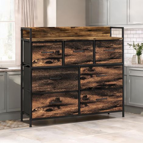 Armoire de rangement en polyester acier 98 x 29 x 85 cm (1/5)