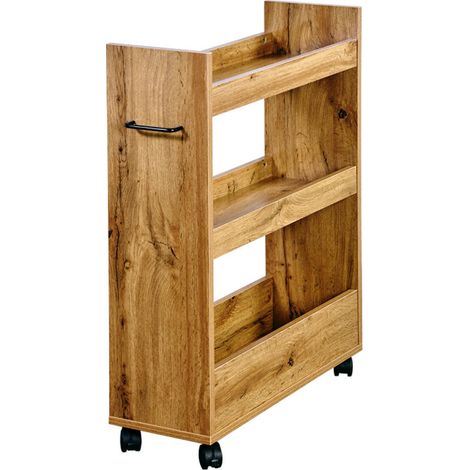 Kesper Carrello da Cucina Marrone 3 Livelli 78 cm (1/5)