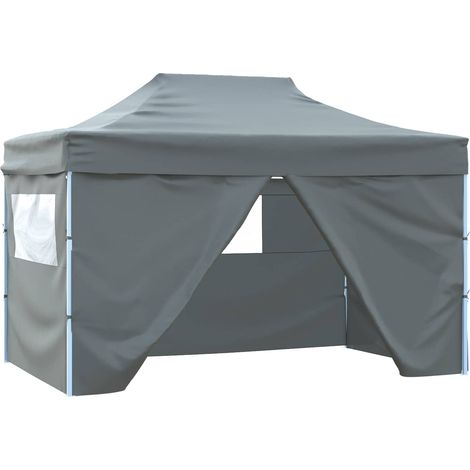 Carpa de Fiesta Antracita 280 x 410 x 315 cm Tela Oxford vidaXL
