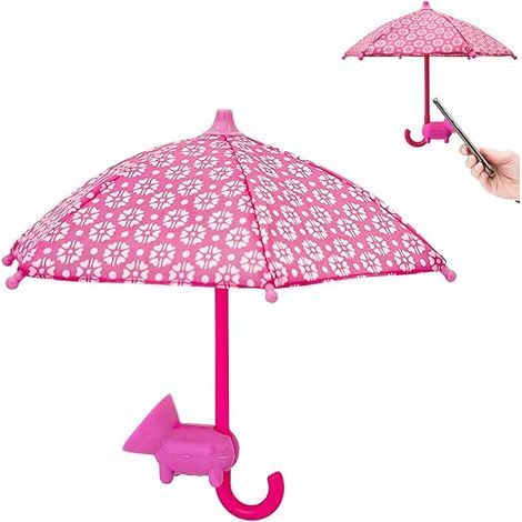 BRAVIX Parasol pour téléphone portable avec ventouse - Universel - Mini parapluie - Anti-éblouissement - Pour l'extérieur - Voyage - Téléphone portable (1/5)