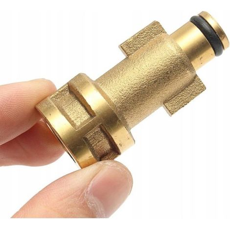 Adaptateur Baïonnette - 1/4"F - Pour Nettoyeur Haute Pression Aquatak Ancien - 160 Bar - 60 °C - Laiton - 1 Pièce (1/5)