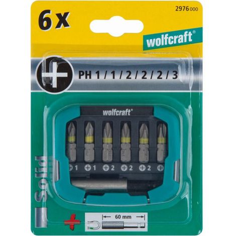 Wolfcraft Bit-Set PH 7-teilig Bits (1/3)