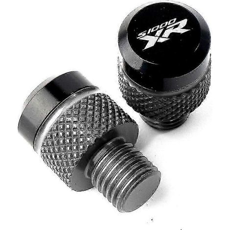 Accessoires moto pour BMW S1000R, S1000XR, S 1000 RS, 1000 XR (2021-2022) : bouchons de rétroviseurs en aluminium CNC M101,25, vis et boulons, couleur : gris (S1000XR). (1/4)