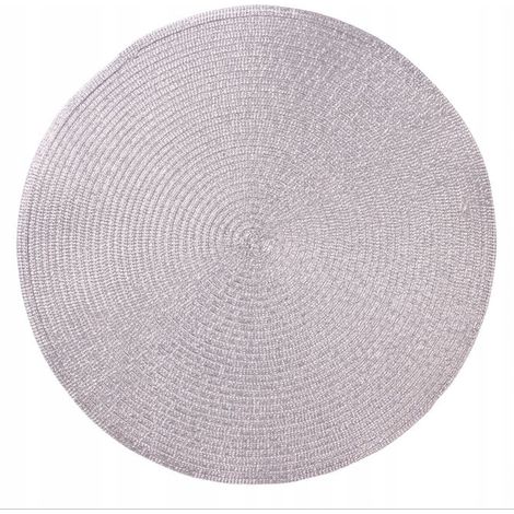 Sottobicchiere GLITTER, diametro 38 cm, colore argento - 5908262485861 1 pz. (1/2)